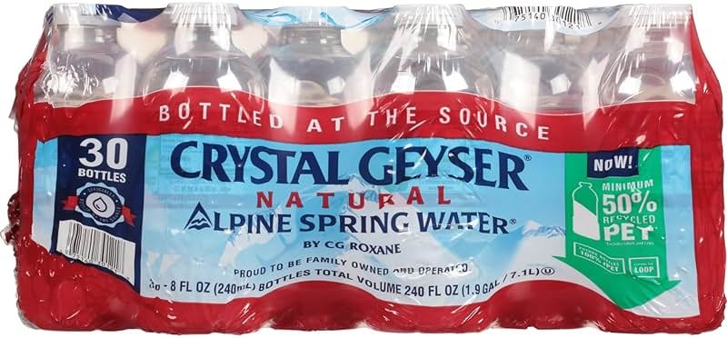Crystal Geyser, Alpine Spring Water Natural, 30pk - Product Image