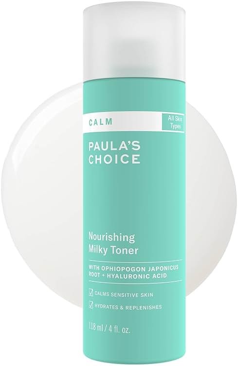 Paula’s Choice Calm Nourishing Milky Toner for Sensitive Skin, Calms + Soothes Redness, Suitable for Rosacea-Prone & Eczema-Prone Skin, Fragrance-Free, 4 Fl Oz. - Product Image
