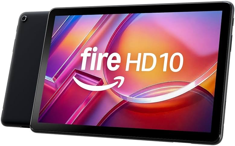 Amazon Fire HD 10 tablet, built for relaxation, 10.1" vibrant Full HD screen, octa-core processor, 3 GB RAM, 32 GB, Black - Product Image