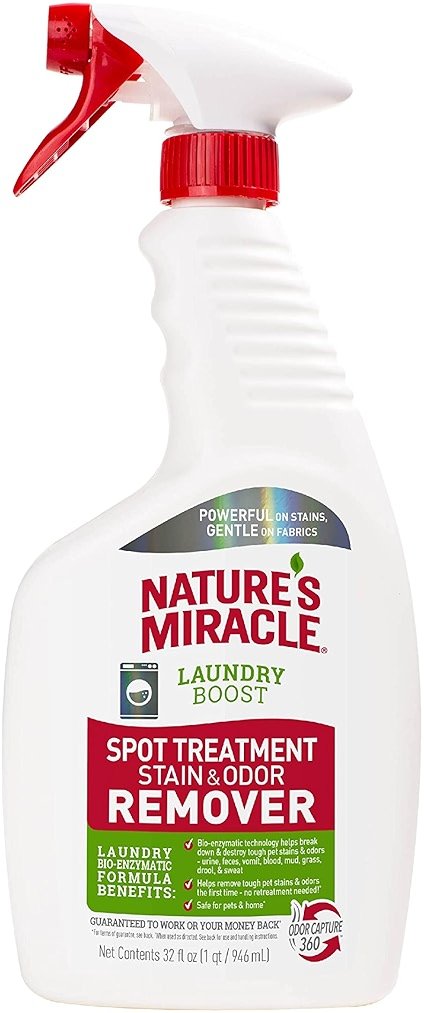 Nature’s Miracle Laundry Boost Spot Treatment Stain and Odor Remover, 32 Oz., Laundry Pre-Wash Stain and Odor Remover - Product Image