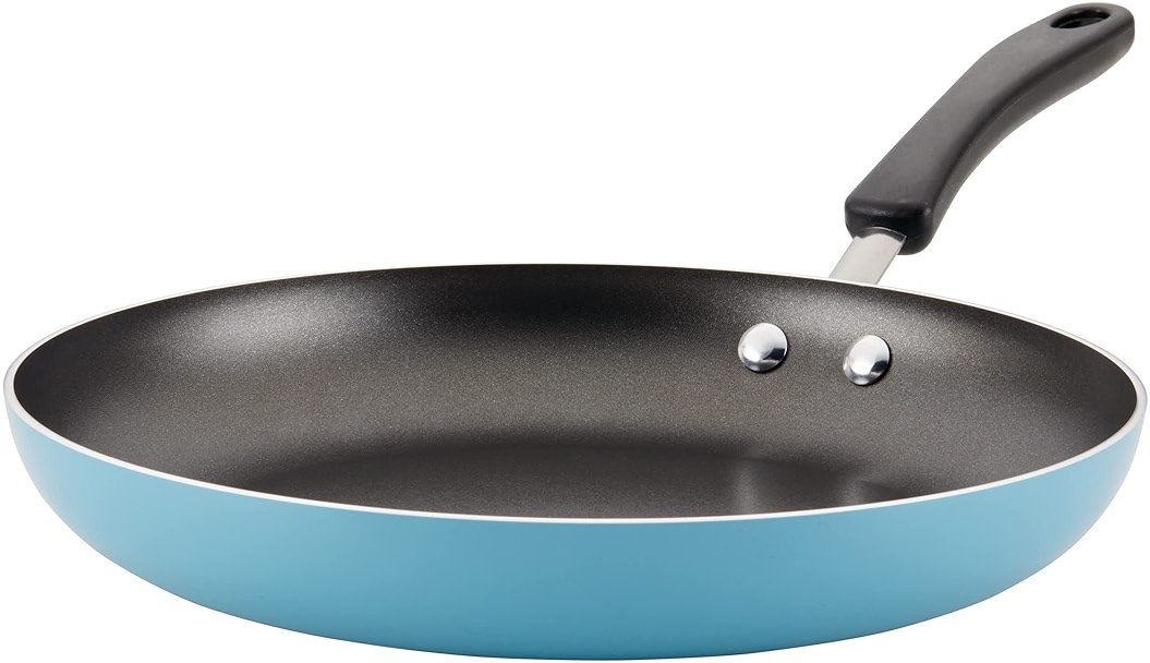 Farberware Cookstart Aluminum DiamondMax Nonstick Frying Pan, Large Skillet, 12.25-Inch, Aqua - Product Image