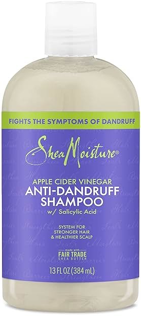 SheaMoisture Anti-Dandruff Shampoo Apple Cider Vinegar & Salicylic Acid For Removing Buildup System For A Healthier Scalp 13 Oz - Product Image