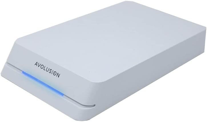 Avolusion HDDGear Pro 8TB 7200RPM USB 3.0 External Gaming Hard Drive (for PS5) White (Renewed) - Product Image