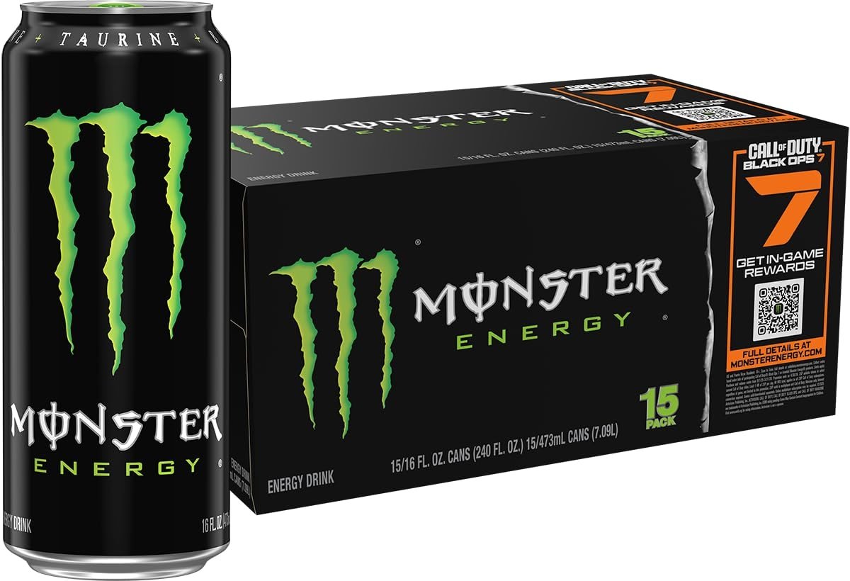 Monster Energy Drink, Green, Original, 16 Ounce (Pack of 15) - Product Image