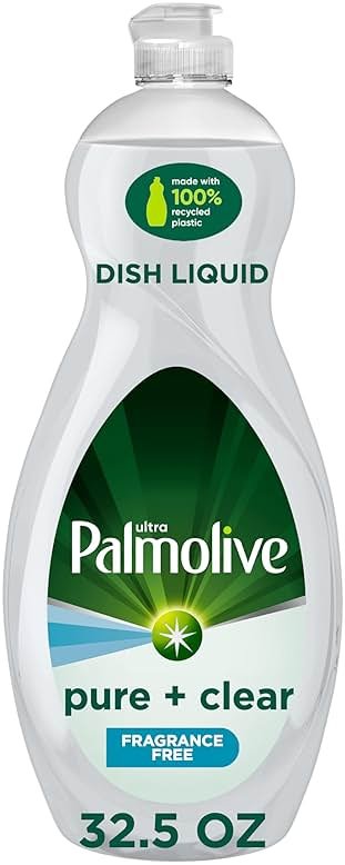 Palmolive Ultra Dishwashing Liquid Dish Soap, Pure + Clear Fragrance Free - 32.5 Fluid Ounce (Packaging may vary) - Product Image