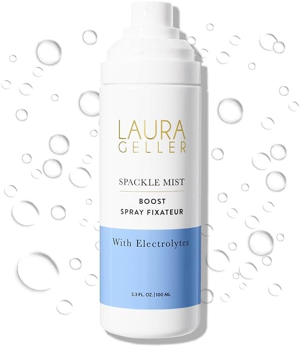 LAURA GELLER NEW YORK Spackle Mist Boost Setting Spray with Electrolytes - Long-Lasting Makeup Spray with Blue Light Protection - Dewy Skin Makeup Setting Spray - Product Image