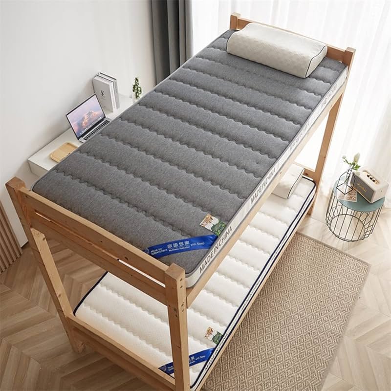 Soft Tatami Futon Mattresses Foldable Japanese Floor Mattress Tatami Mat Bed Mattress Topper Roll Up Sleeping Mattress Pad Kids Floor Lounger Pillow Bed Shikibuton,Grey2 3cm,180x200cm - Product Image