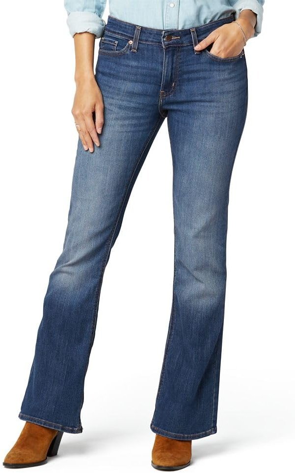 Levi Strauss Signature Gold Women's True Boot Jean Mid Rise Stretch Denim Curvy (Available in Plus) - Product Image