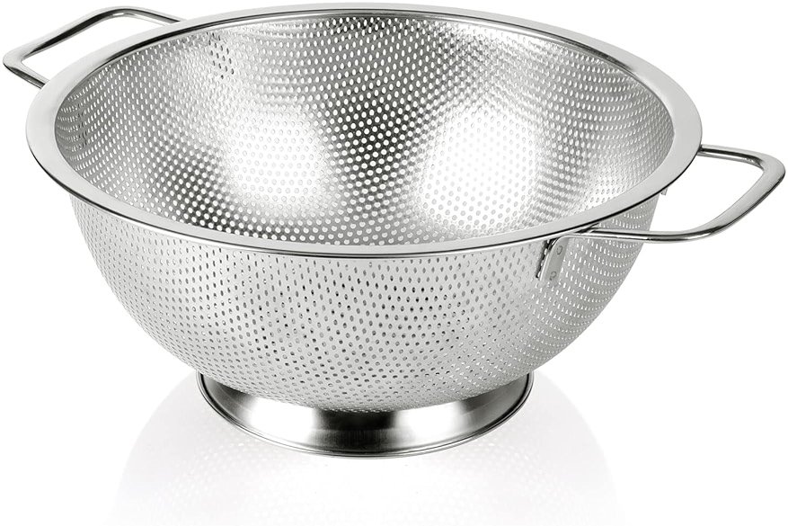 Gulex Colander Stainless Steel 3-Quart, Strainer Kitchen, Dishwasher Safe - Product Image