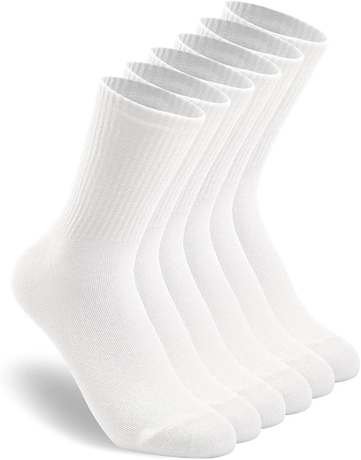 HAVE A TREE 3-6 Pack Womens Crew Lightweight Thin Casual Calf Socks Size 6-11 - Product Image