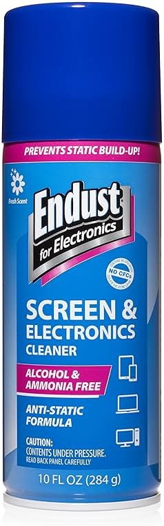 Endust for Electronics; Anti-Static Screen & Electronics Multi-Surface Cleaning Spray; Foaming, Streak & Residue Free; Ammonia & Alcohol Free, Oil & Wax Free; 10 oz. Aerosol (096010) - Product Image