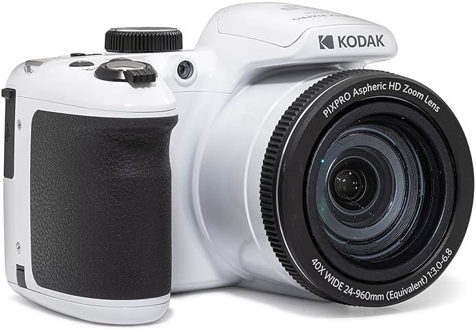 Kodak PIXPRO AZ405-WH 20MP Digital Camera, 40X Zoom, 24mm Wide Angle, 1080P Full HD Video, 3" LCD, White - Product Image