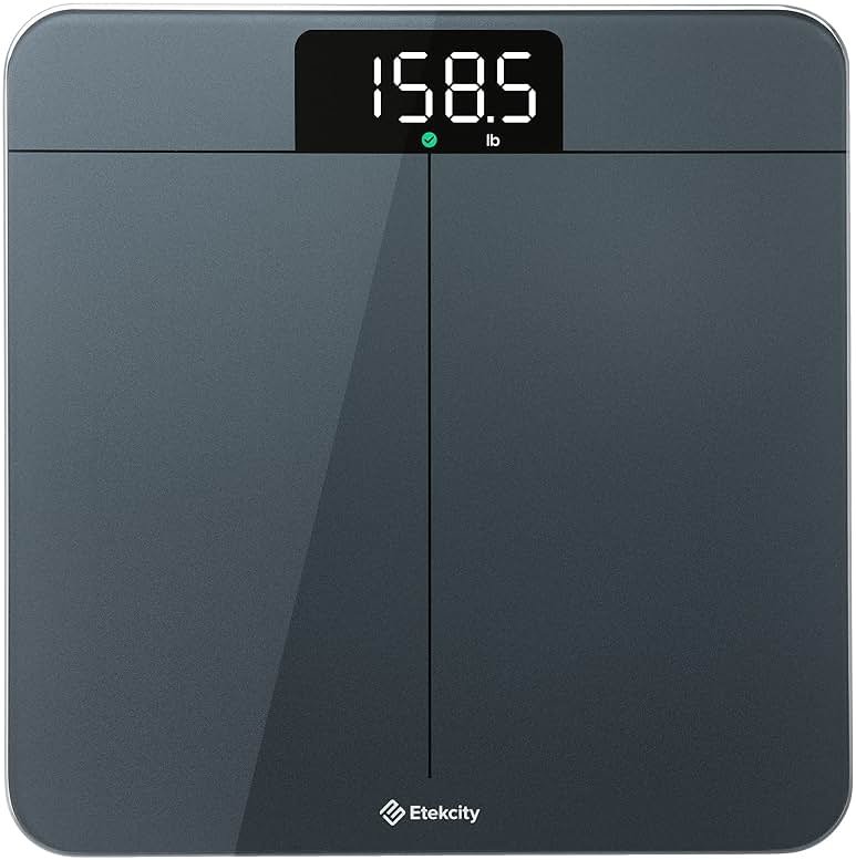 Etekcity Scale for Body Weight, Digital Bathroom Scales for People, Most Accurate to 0.05lb, Bright LED Display & Large Clear Numbers, Upgraded Quality for the Elderly Safe Home Use, 400 lbs - Product Image