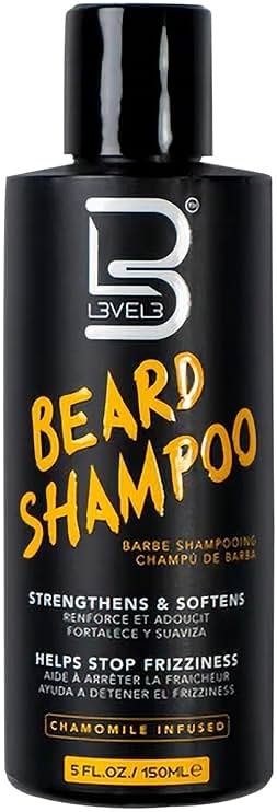 L3 Level 3 Beard Shampoo - Cleanse and Nourish your Facial Hair - Softens and Tames Frizzy Beards - Product Image