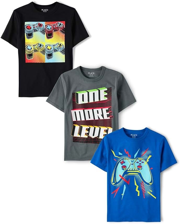 The Children's Place Boys The Children's Place Boys Short Sleeve Graphic T- Shirt 3-Pack - Product Image