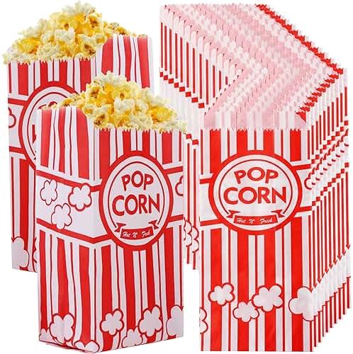 300 PCS Popcorn Bags 1 Oz Small Popcorn Bags Individual Servings Bulk Pop Corn Bags for Party Popcorn Machine Christmas Movie Night Supplies - Product Image