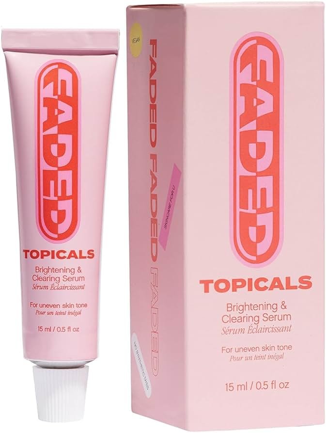 Topicals Faded Brightening and Clearing Serum | Reduces Discoloration Post-Blemish Marks Scars Spots Contains Kojic Acid Niacinamide Dermatologist-tested Vegan Cruelty-Free Fl Oz - Product Image