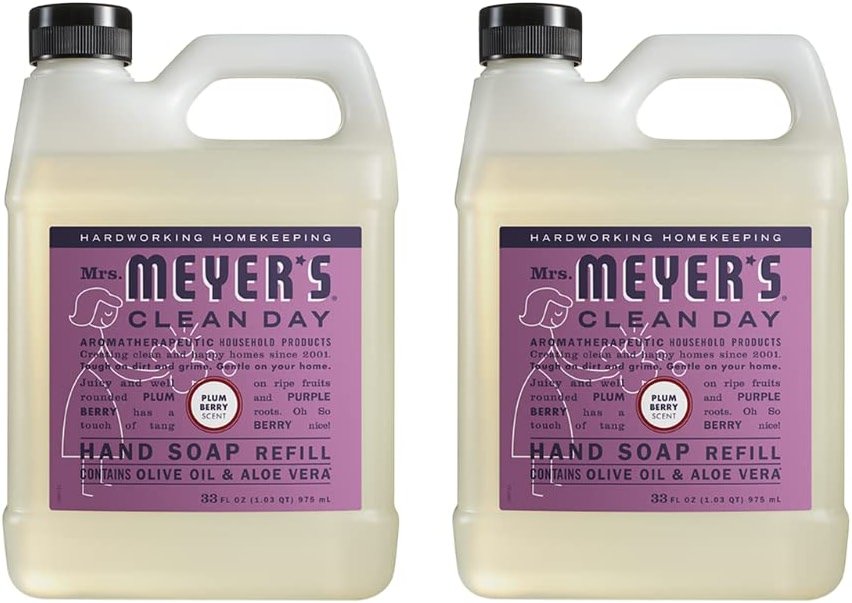 Mrs. MEYER'S CLEAN DAY Plum Berry Liquid Hand Soap Refill Scent 33 fl oz. (Pack of 2) - Product Image