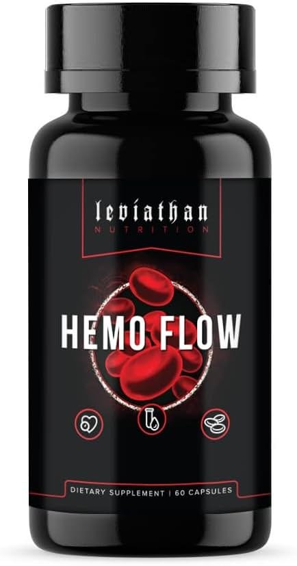 Leviathan Nutrition Hemo Flow | Supplement with Nattokinase for Nitric Oxide - Product Image