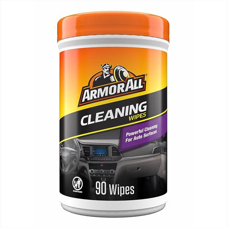 Armor All Car Cleaning Wipes 90-Count - Convenient Car Interior, Dashboard, Leather, Fabric & Vinyl Wipes, Gift for Car Lovers - Product Image