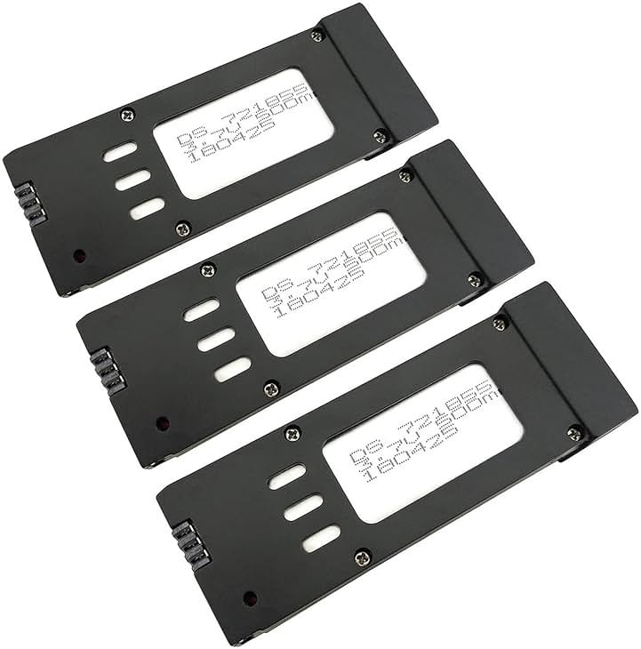 3PCS 3.7V 500mAh Lithium Battery for E58 S168 JY019 Quadcopter Spare Parts Drone Lithium Battery - Product Image