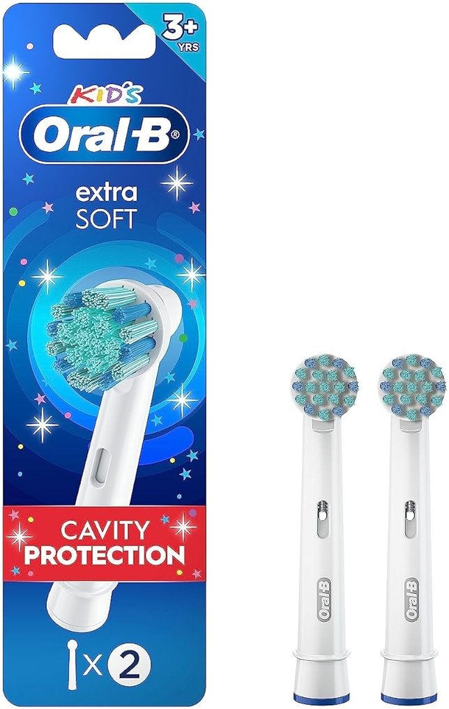 Oral-B Kids Extra Soft Replacement Brush Heads, 2 Count, Cavity Protection - Product Image