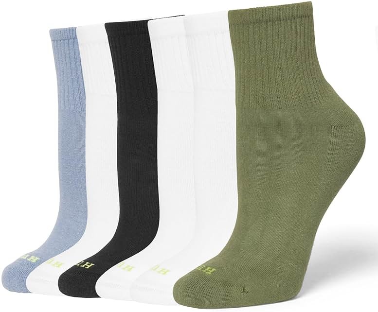 HUE Women's Mini Crew Sock 6-pack - Product Image