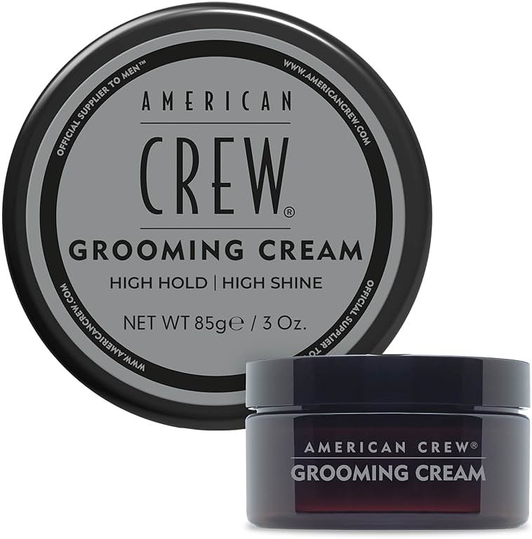 American Crew Men's Grooming Cream, Like Hair Gel with High Hold & High Shine, 3 oz - Product Image