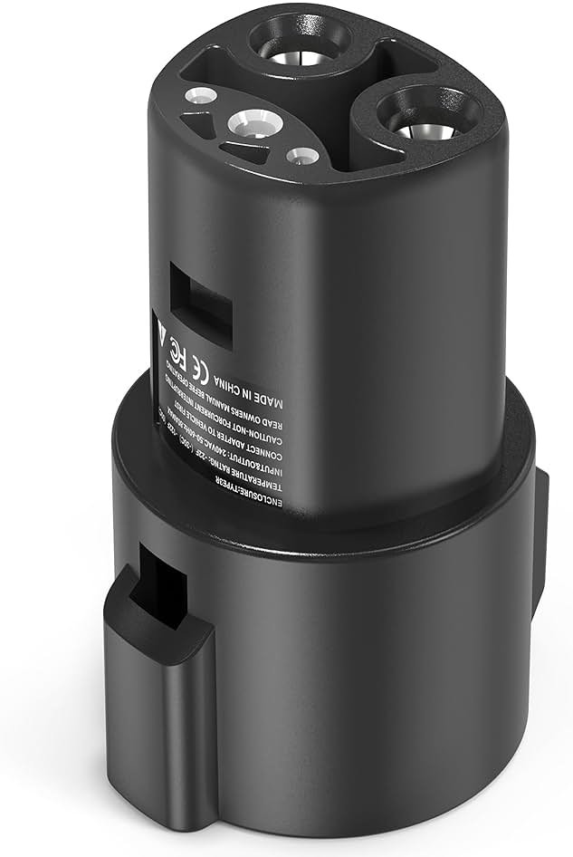 J1772 to Tesla Charger Adapter, Up to 80Amp 240v AC, Mobile EV Adapter for Tesla Model 3/Y/X/S with Fast Charging, Compatible with EVSE Charger, SAE J1772 Charging Adaptor for Tesla Cars Only - Product Image