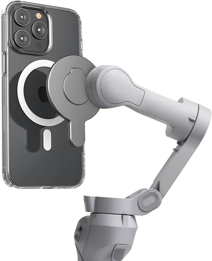 ENCASED Magnetic Adapter for DJI Osmo Mobile Smartphone Gimbal Stabilizer - Compatible with MagSafe (DJI OM 8 7P 7 SE 6 5 4) - Product Image