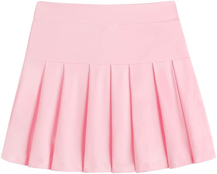 Arshiner Girl's Tennis Skirts with Shorts Athletic Pleated Skirt Workout Performance Skorts with Pockets for Kids 4-13Y - Product Image