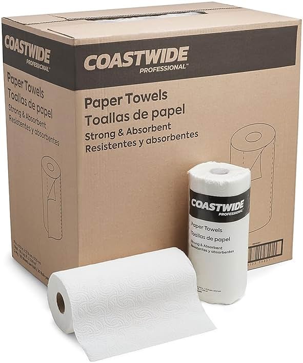 Coastwide Professional Paper Towels, 2-ply, 85 Sheets/Roll, 30 Rolls/Pack - Product Image
