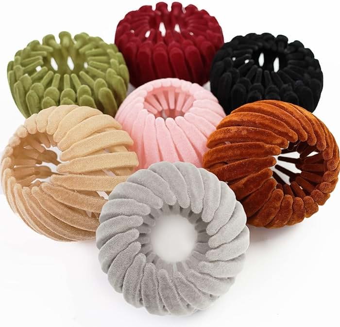 Sizobi Bird Nest Magic Hair Clip, Hair Accessories for Women, Hair Clips For Women Hair Ties, Hair Bun Maker Ponytail Holder Scrunchies 7PCS - Product Image
