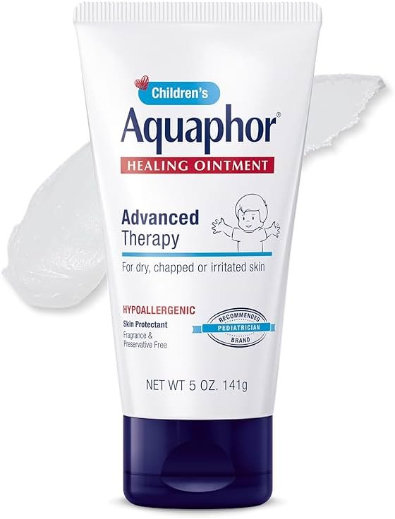 Aquaphor Children's Advanced Therapy Healing Ointment, 41% Petrolatum Skin Protectant, Minor Wound Care, Chapped or Cracked Skin and Lips, 5 Oz Tube - Product Image