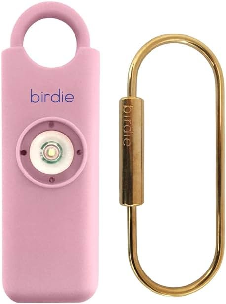 She’s Birdie–The Original Personal Safety Alarm for Women by Women–Loud Siren, Strobe Light and Key Chain in a Variety of Colors (Blossom) - Product Image