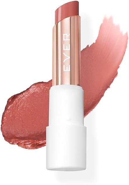 EVER SMOOTH Peptide Lip Therapy Collagen Balm – PETAL Soft Neutral Pink Tint, Coconut, Argan & Camellia Oils, Peptides & Shea Butter, Vegan & Cruelty-Free Lip Nourishment - Product Image
