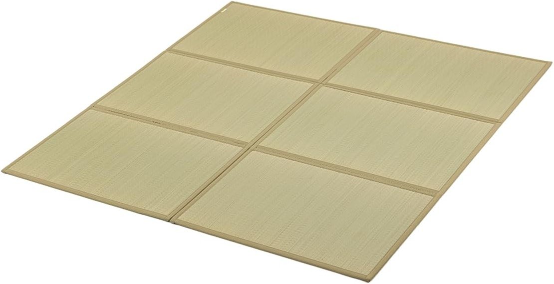 FULI Japanese Tatami Mattress, Foldable Igusa Rush Grass Tatami Rug, Natural Japanese Floor Mattress Mat Made in Japan, King - Product Image