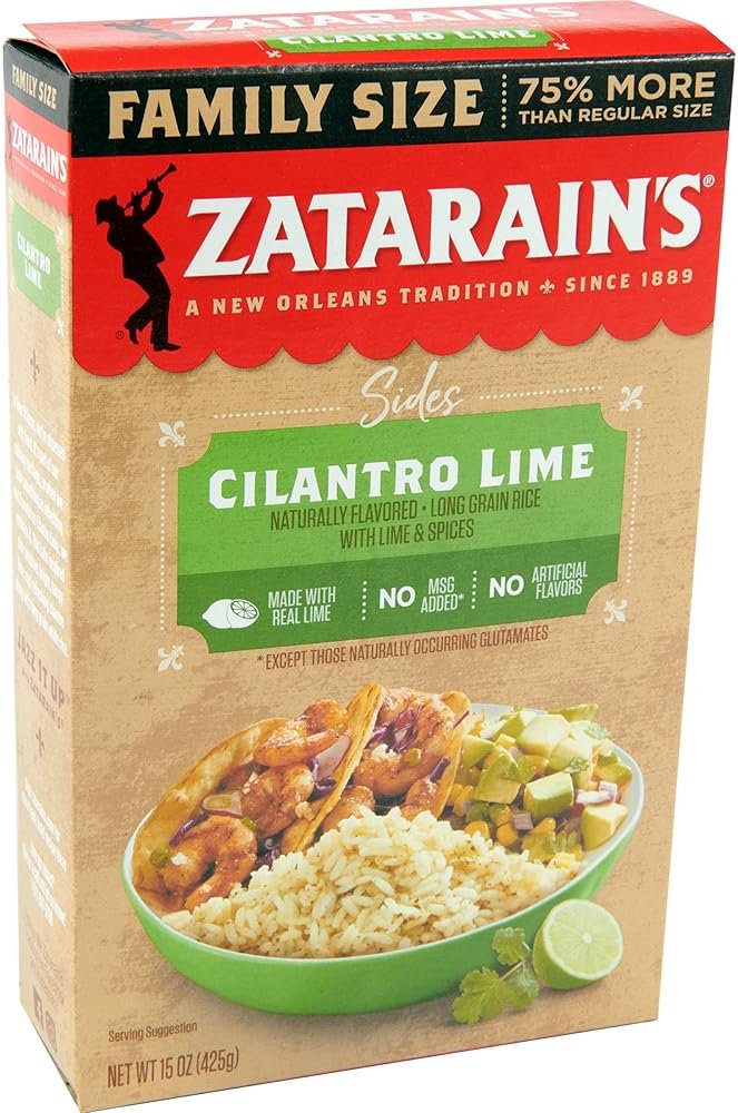 Zatarain's Family Size Cilantro Lime Rice, 15 oz - Product Image