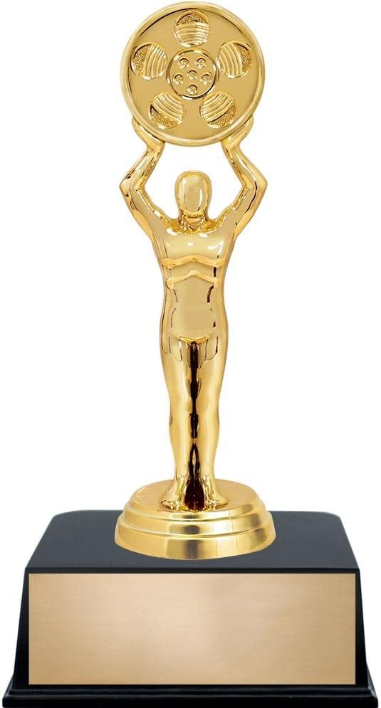 Crown Awards Film Movie Figure Trophy, 7.5" Film Movie Figure Trophy with Custom Engraving - Product Image