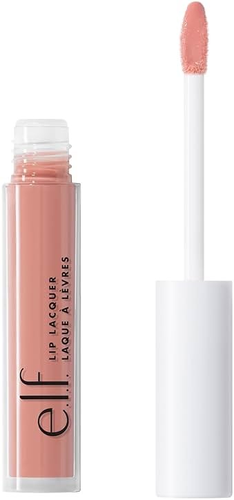 e.l.f. Lip Lacquer, Hydrating Lip Gloss, Non-Sticky Ultra-Shine with Vitamin A & E, Vegan & Cruelty-Free, Whisper Pink - Product Image