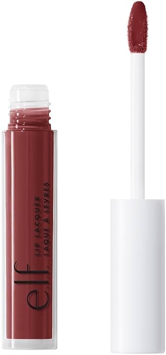 e.l.f. Lip Lacquer, Hydrating Lip Gloss, Non-Sticky Ultra-Shine with Vitamin A & E, Vegan & Cruelty-Free, Black Cherry - Product Image