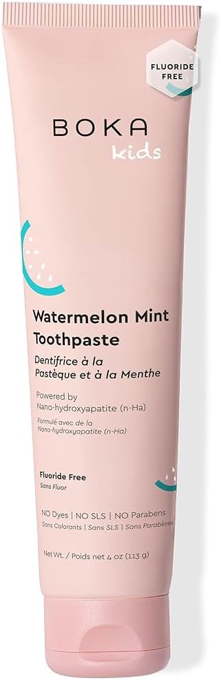 Boka Fluoride Free Toothpaste Nano Hydroxyapatite Toothpaste - Watermelon Mint Flavor, 4 oz 1Pk US Manufactured - Product Image