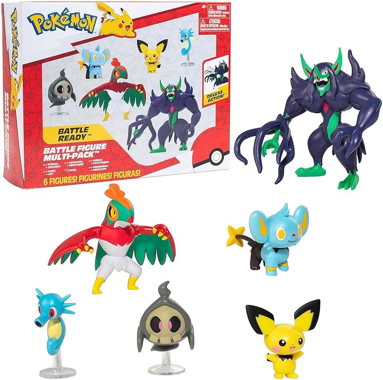 Pokémon Battle Ready Figure Set with 4.5-Inch Deluxe Grimmsnarl Action Figure & 5 Mini Scarlet and Violet Toys – Official Licensed Battle Pack Collectible Figures for Kids Boys Girls Ages 2+ - Product Image