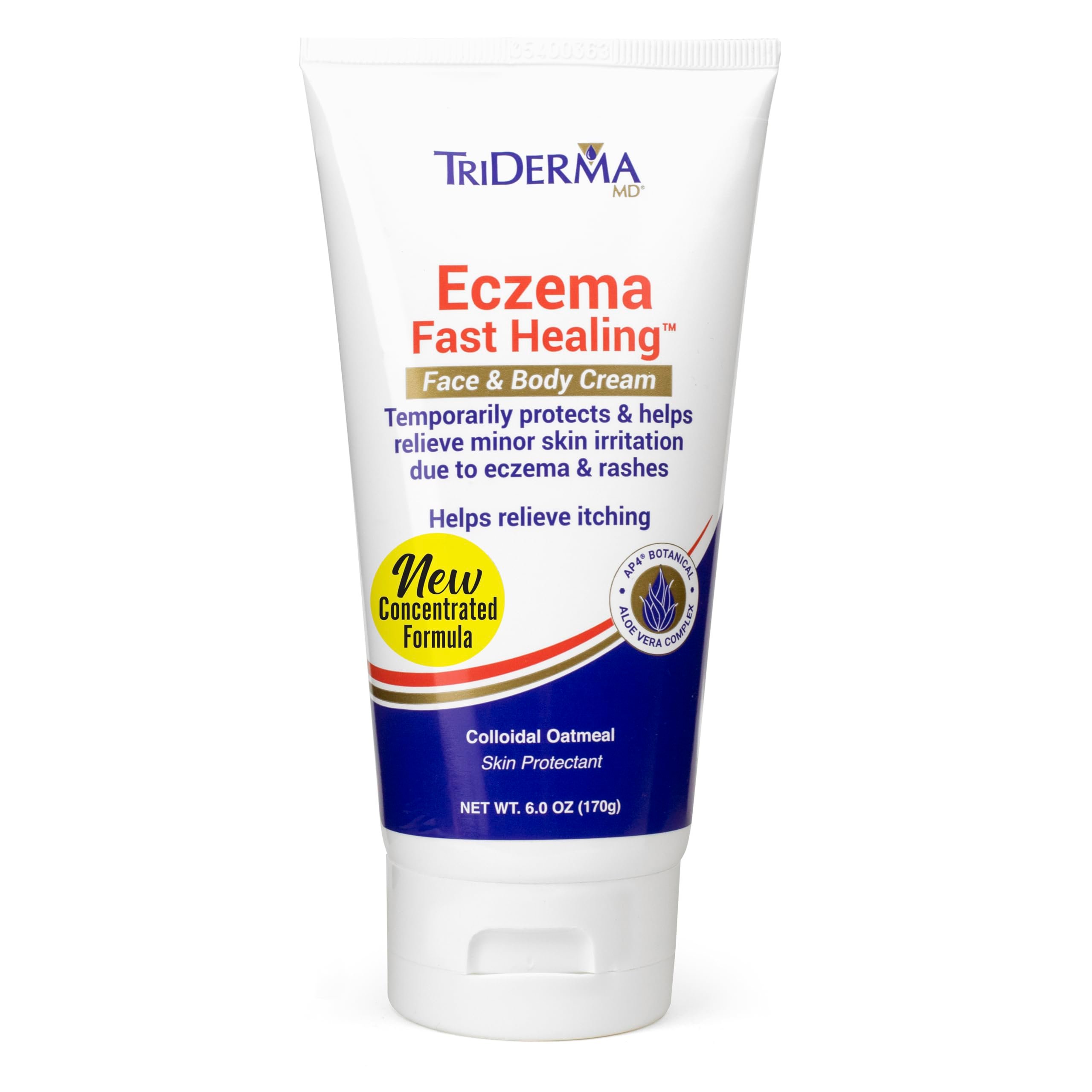 TriDerma Eczema Cream Fast Healing Eczema Relief for Face and Body, 6.0 Ounce Tube - Product Image
