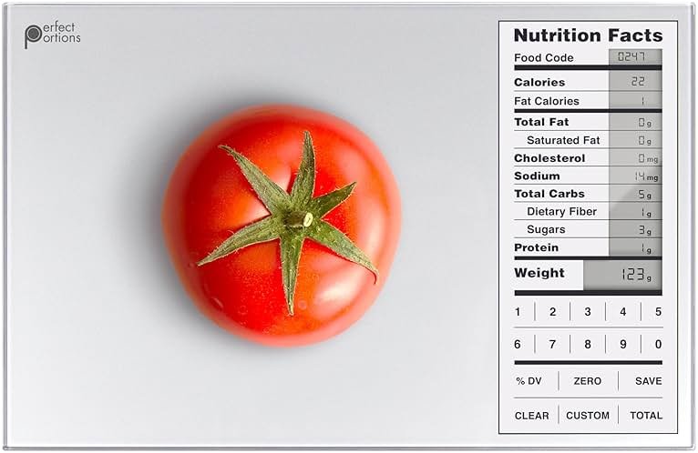 Greater Goods Nutrition Food Scale for Meal Planning and Portion Control with Food Code Booklet & App (Non-Connected, Non-Backlit Model) - Product Image