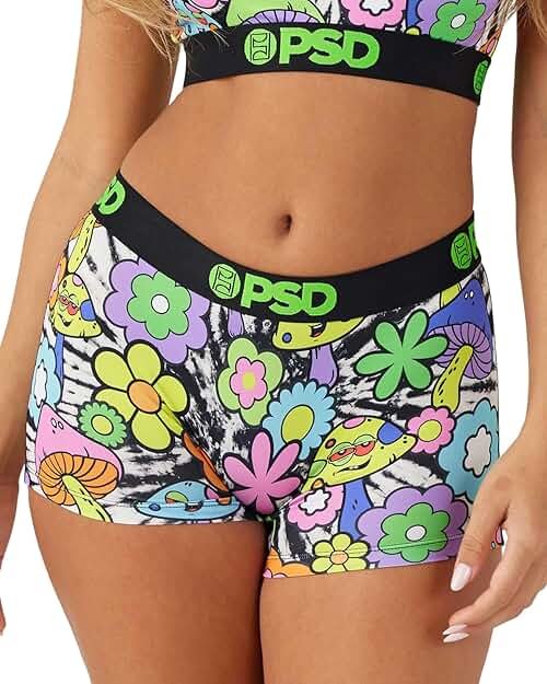 PSD Underwear Womens Boyshorts - Recreation Print, Comfortable Boy Short Underwear for Women, Womens Underwear Singles - Product Image