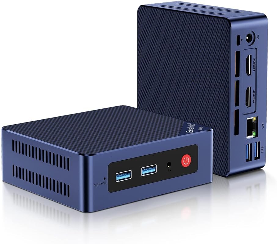 Beelink Mini S12 Pro Mini PC, Intel 12th Gen N100 (4C/4T, up to 3.4GHz), 16GB DDR4, 500GB SSD, Desktop Computer Support Dual HDMI 4K@60Hz, WiFi 6, BT5.2, NAS, Low Power - Product Image
