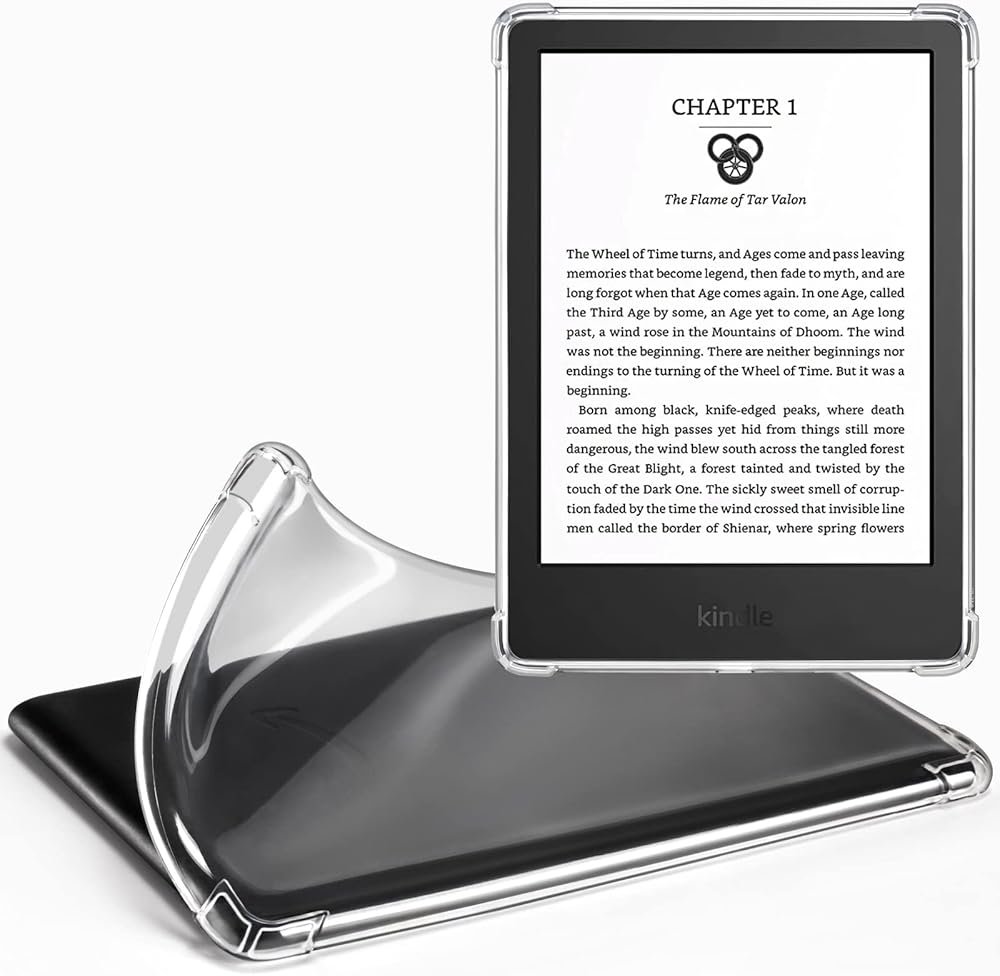 CoBak Clear Case Exclusively for 6 Inch Kindle 2024 and 2022 Releases (11th Generation) - Ultra Slim Soft TPU Transparent Cover, Lightweight and Durable Protection - Product Image