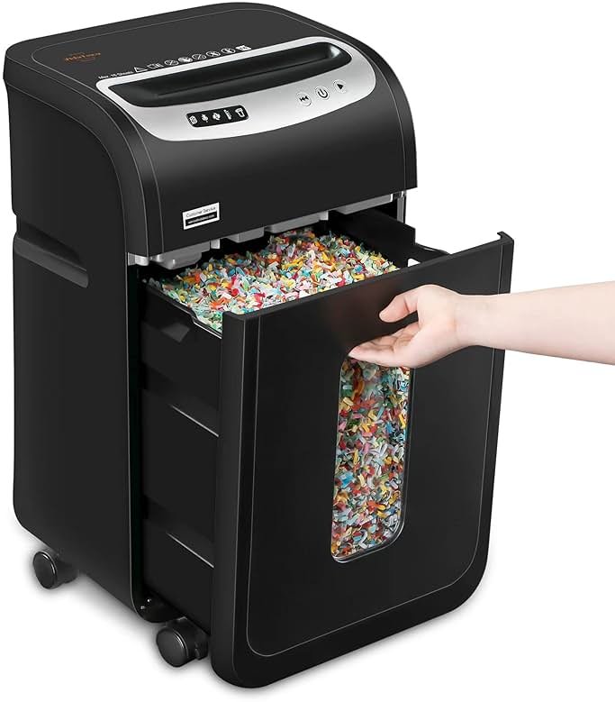 VidaTeco 18-Sheet Paper Shredder for Home Office Heavy Duty | 60-Minute Micro Cut P-4 Security, Auto-Reverse Anti-Jam System, Shreds Staples/CD/Credit Cards, 7.9-Gallon Pullout Bin (ETL) - Product Image