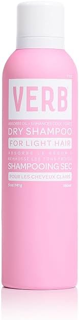 VERB Dry Shampoo Light - Refresh, Absorb Oils + Extends Styles - Refreshing Dry Shampoo Spray for Light Tones - Vegan, No Parabens or Harmful Sulfates - Product Image